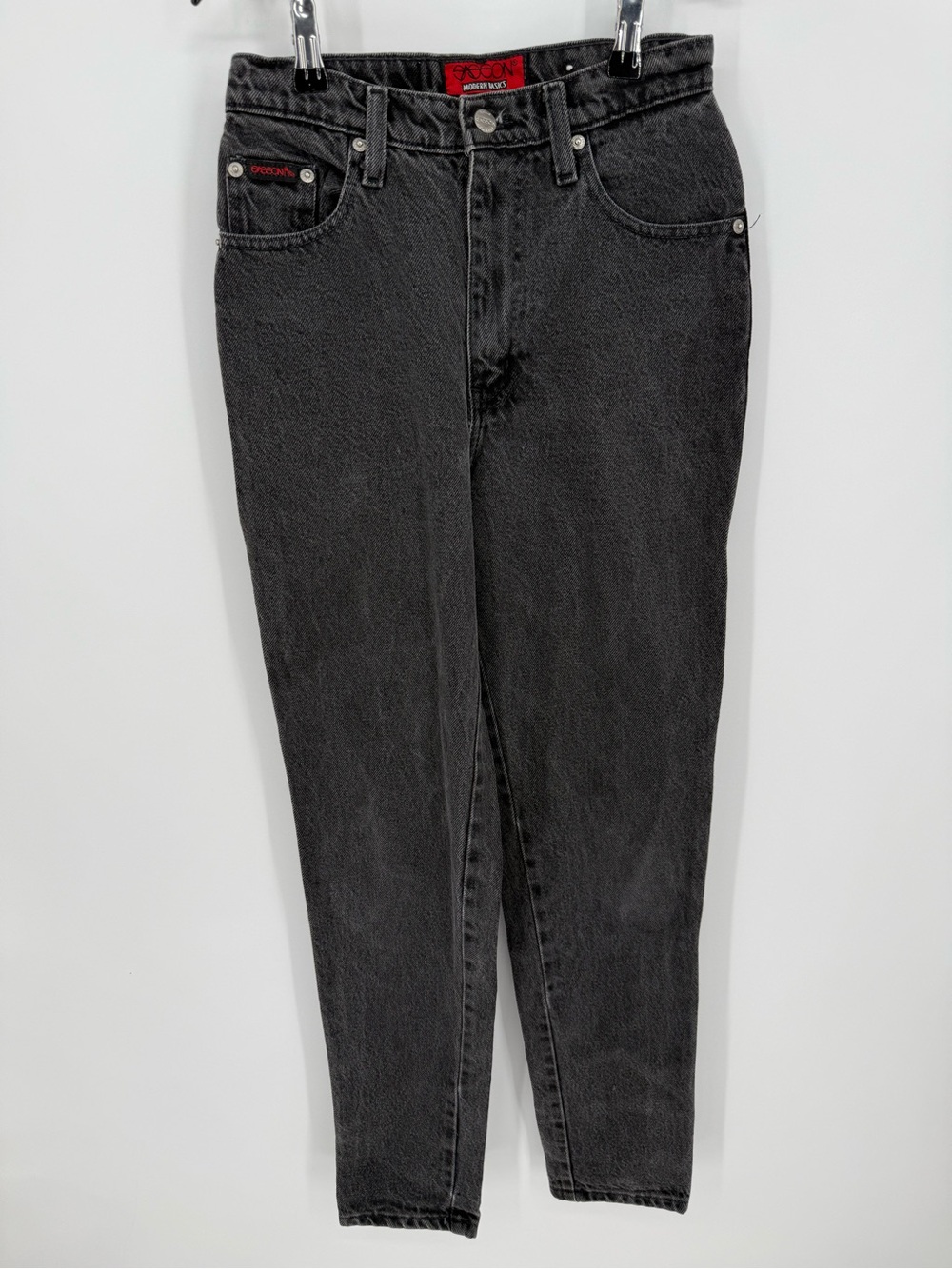 Vintage Sasson Modern Basics Black High Rise Mom Jeans Size 6